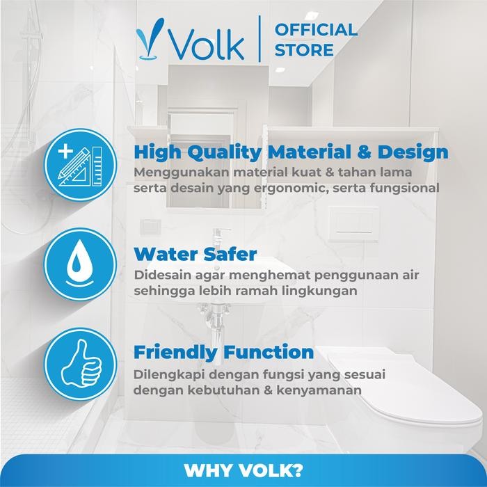 Volk Bak Air Kamar Mandi Kotak Square 120 Liter