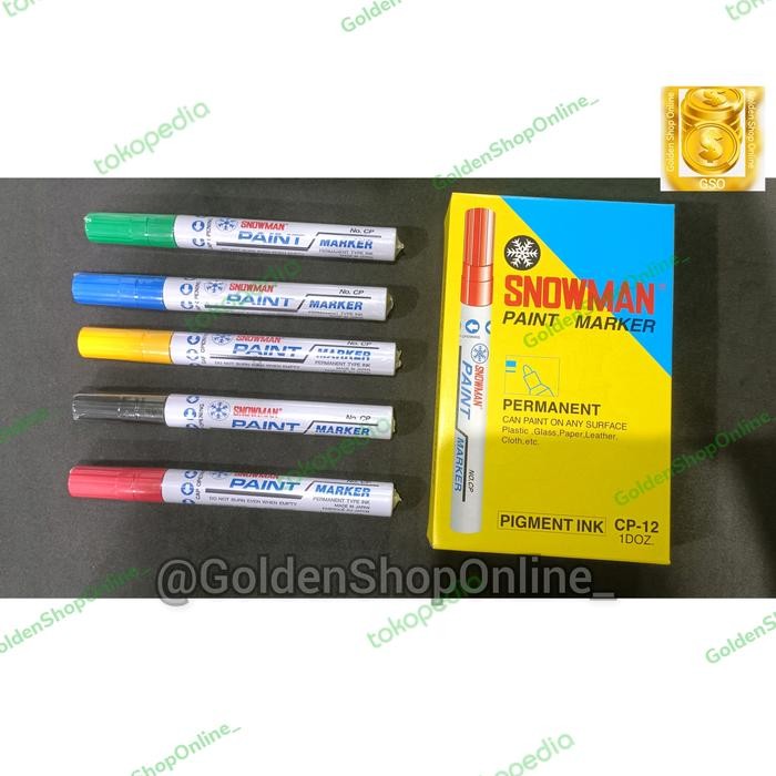 

New Snowman Spidol Paint Marker Permanen