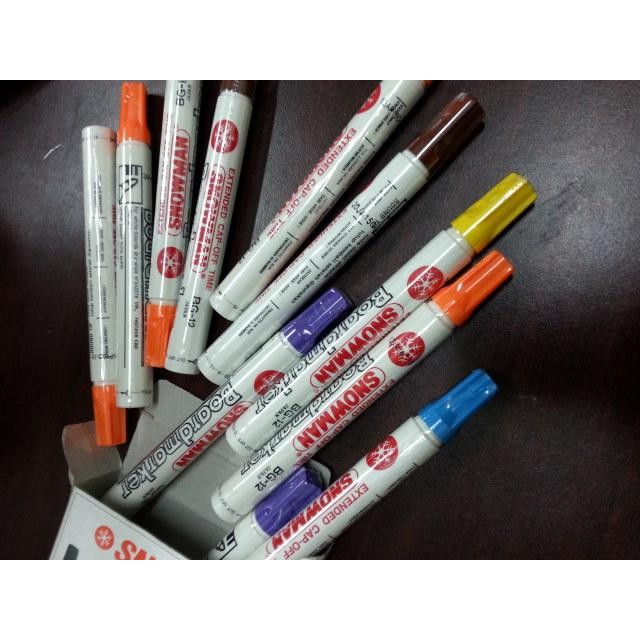 

New Spidol whiteboard snowman warna warni dapat dihapus