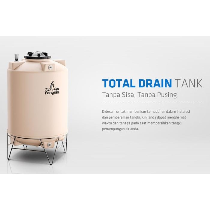 Tangki Air TOTAL DRAIN PENGUIN TD 200 (2000 liter) Toren kuras pinguin