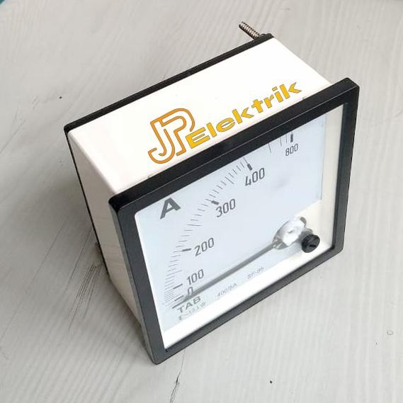Amper Meter Analog Ac 400/5 A / Amper Meter 96 X 96 Mm Via Ct Garansi