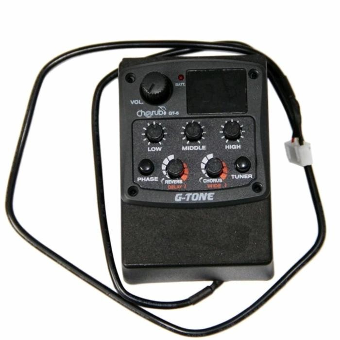 Promo Preamp Equalizer Cherub G-Tone Gt6 Pickup Gitar Akustik Pre Amp Gt 6