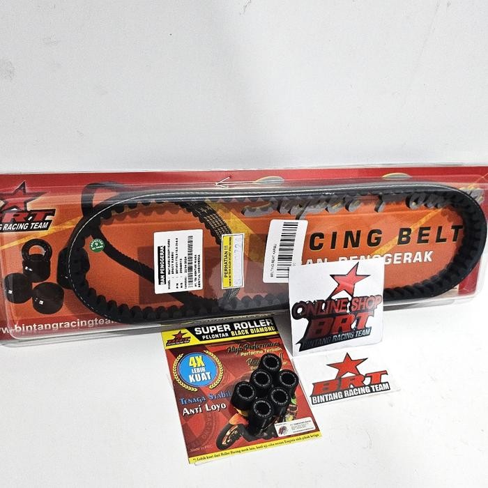 PAKET KIRIAN 4 VBELT VANBELT ROLLER BRT BEAT SCOOPY SPACY KARBU KARBURATOR