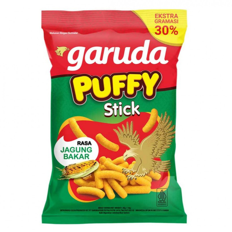 

Garuda Puffy Stik Jagung Bakar 45+15G