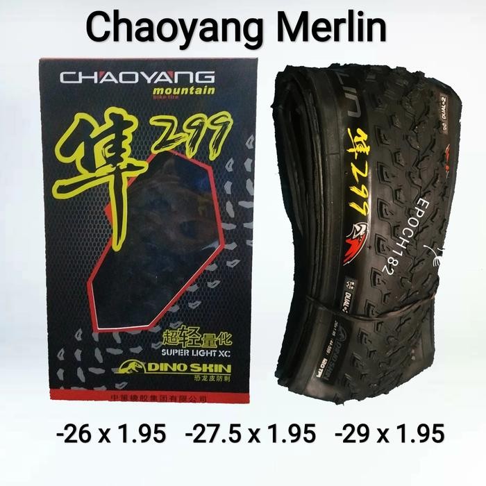 Ban Luar Sepeda Chaoyang Merlin 26 x 1.95, 27.5 x 1.95 & 29 x 1.95 UL