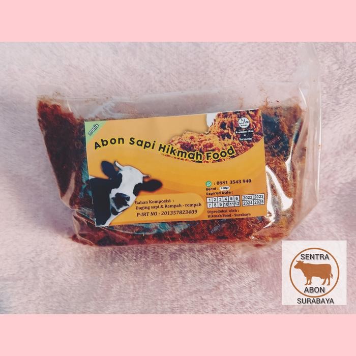 

Baru Abon Sapi HIKMAH FOOD 250gr khas Surabaya Terlaris