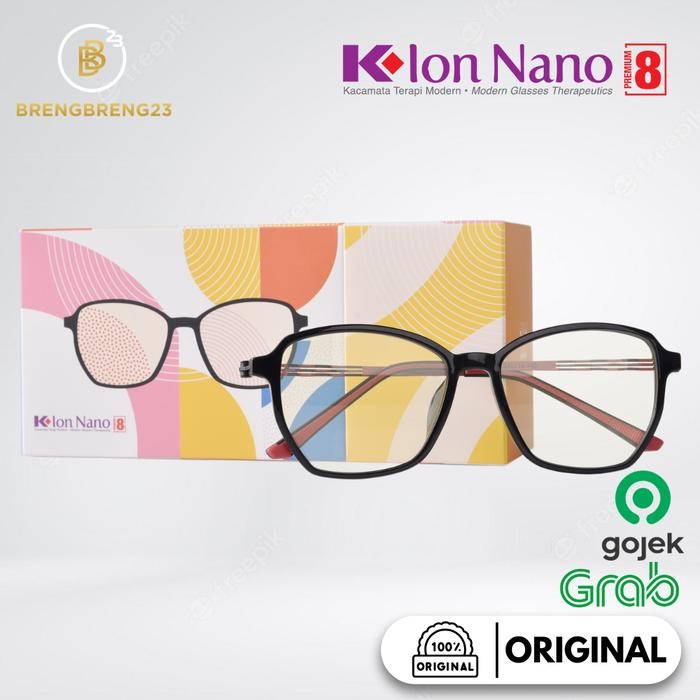 K Ion Nano Premium 8 Black Red Kacamata Kesehatan Modern Original K Link