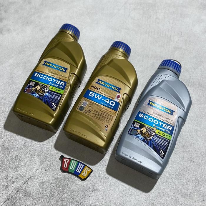 Oli Mesin Ravenol HCS 5W-40 Ravenol Scooter Gold Ravenol Scooter Silver For Vespa Matic