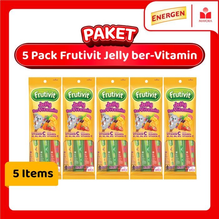

LEZAT- Paket 5 Pack Frutivit Jelly Ber-Vitamin