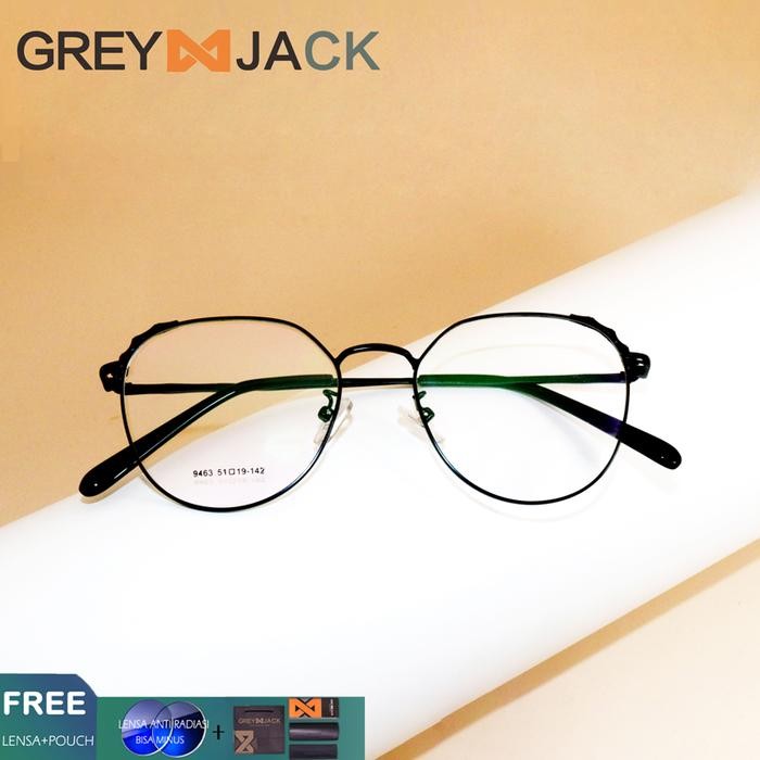 ORIGINAL Grey Jack kacamata anti radiasi blueray dewasa fashion wanita 9463 READY STOCK