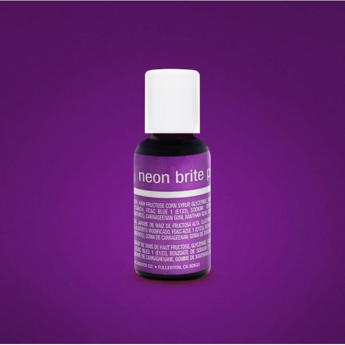 

LEZAT- Neon Brite Purple Chefmaster Liqua-Gel Food Coloring 20 Ml