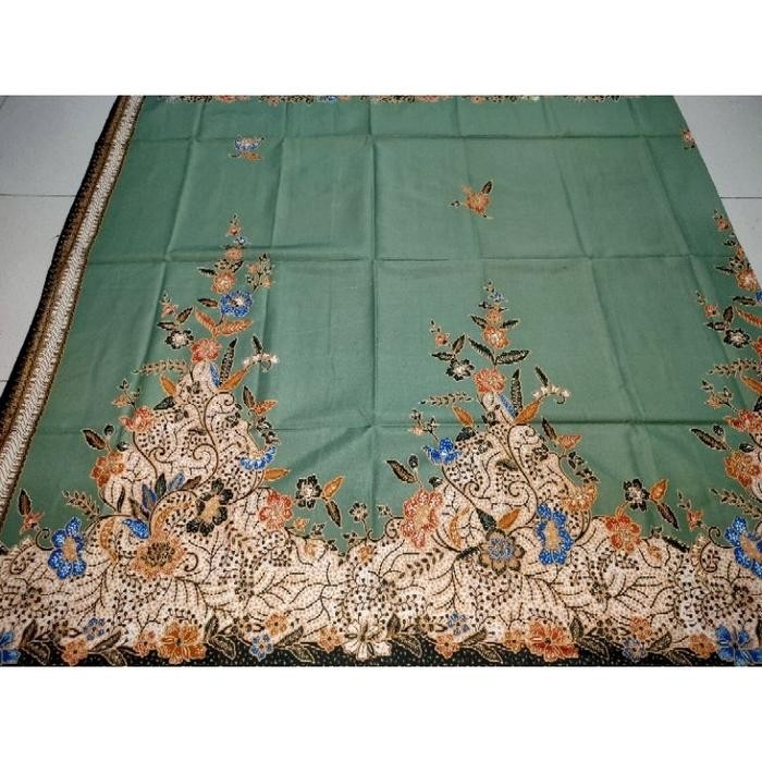 Kain Panjang Batik Unggul Jaya Special Hijau Sage Bagus / Kain Batik