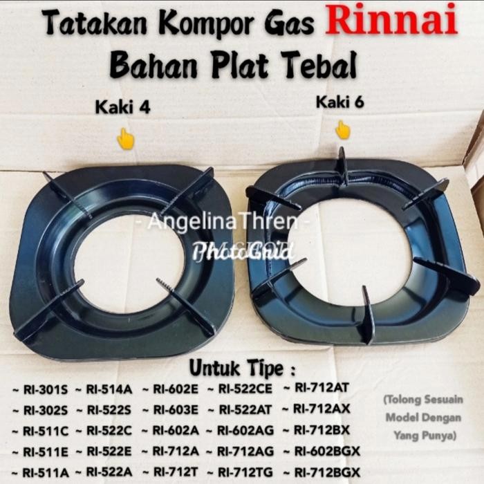 ID KAKI KOMPOR GAS RINNAI - TATAKAN PANCI RINNAI - SPAREPART KOMPOR RINAI
