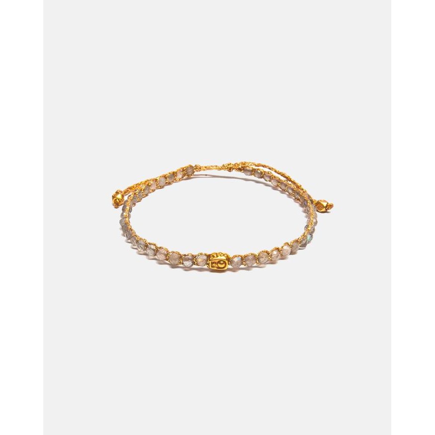 

Labradorite Batu Intan Permata Tali Gold Gemstones Bracelet for Women Aesthetic Samapura