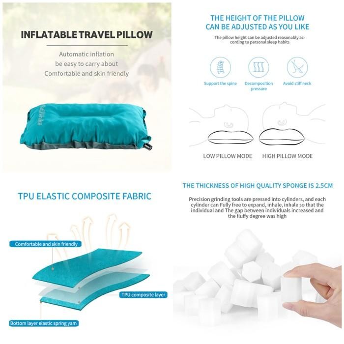 Bantal Angin Naturehike Sponge Pillow Nh17A001-L