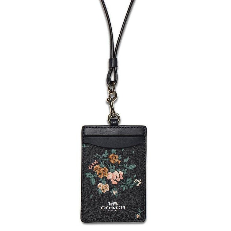 

promo id lanyard rose bouquet print - gantungan kartu stylish