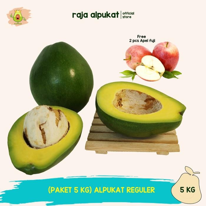 

NATURE- (Peket 5 Kg) Alpukat Mentega Reg. Free Apel Fuji 2 Pcs)
