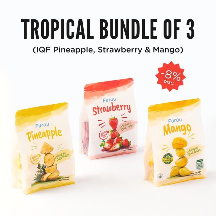 

NATURE- Frozen Fruits (Iqf) Tropical Bundle Of 3 1350 Gram Total