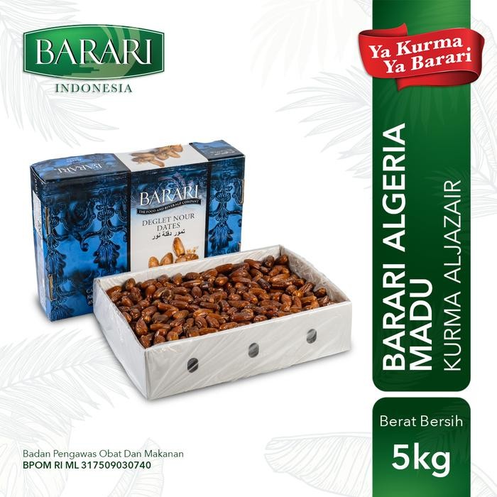 

NATURE- Barari Algeria Kurma Aljazair Madu 5 Kg Premium Dates High Quality Tekstur Lembut Dan