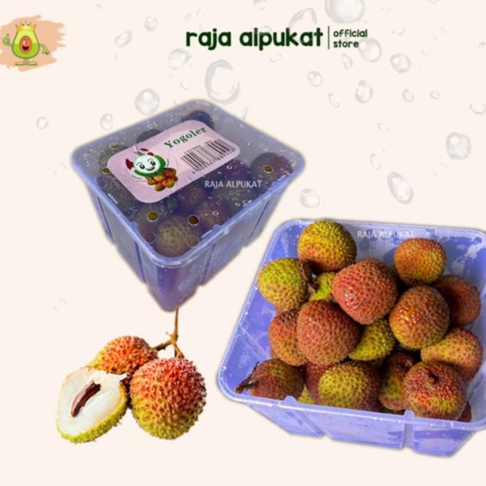 NATURE- Buah Leci Madu Merah Manis 1 Pack 750 Gr