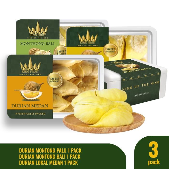 

NATURE- Bundling Durian King Fruit 1 Super Montong 1 Monthong Bali 1 Lokal Medan Premium