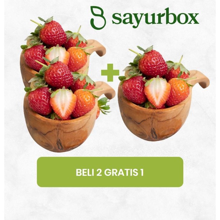 

NATURE- Beli 2 Gratis 1 Strawberry Sweetheart Hidroponik 125 Gram Buah