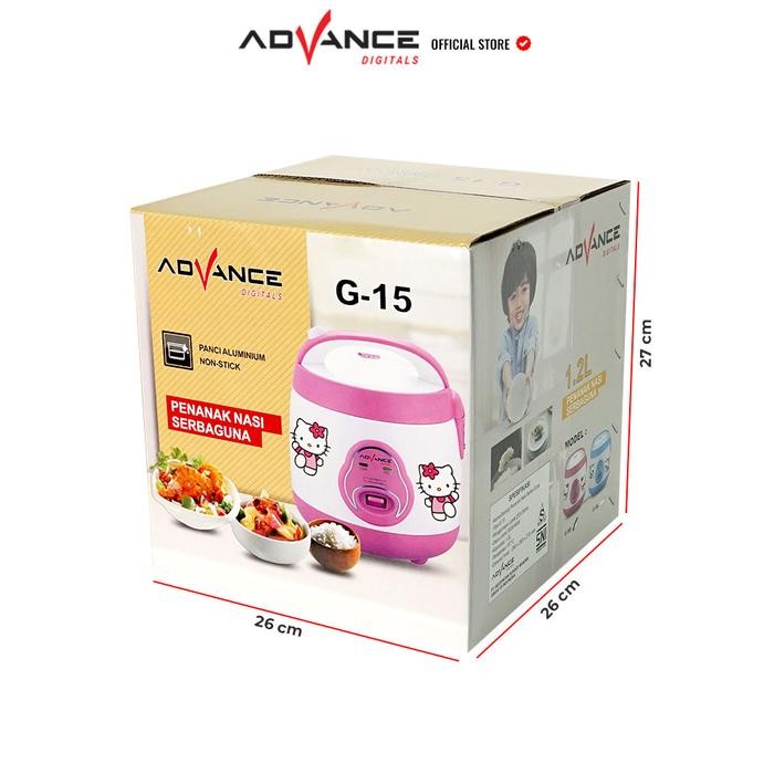 Ready Stok Rice Cooker Advance G15 1.2 Liter Rice Cooker Kecil Mini Karakter Lucu