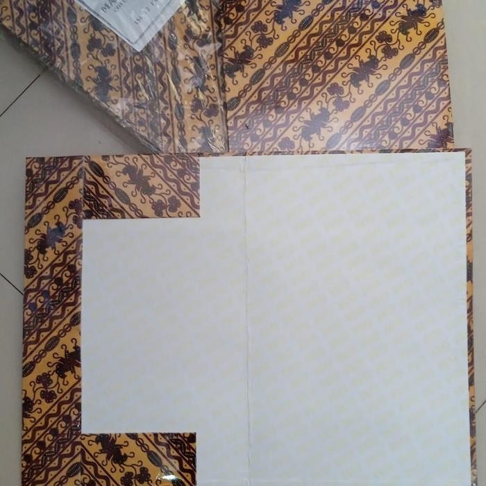 Map kain batik lapis plastik GM tebal harga 1 pcs motif random