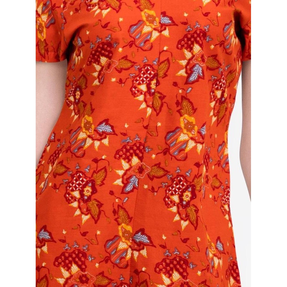 Arjuna Weda Sackdress Batik Wanita Motif Modern - Bahan Katun Lengan Pendek