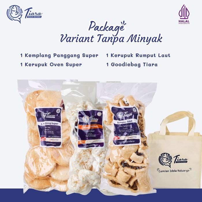 

TERMURAH PAKET MIX KERUPUK OVEN KERUPUK TANPA MINYAK TIARA KRUPUK SNACK BANGKA READY STOCK