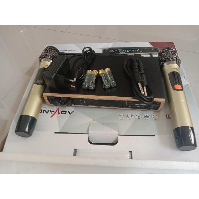 Mic Advance Wireless Mic-1061(50Hz-18Khz) Advance Duoble Microphone Wi