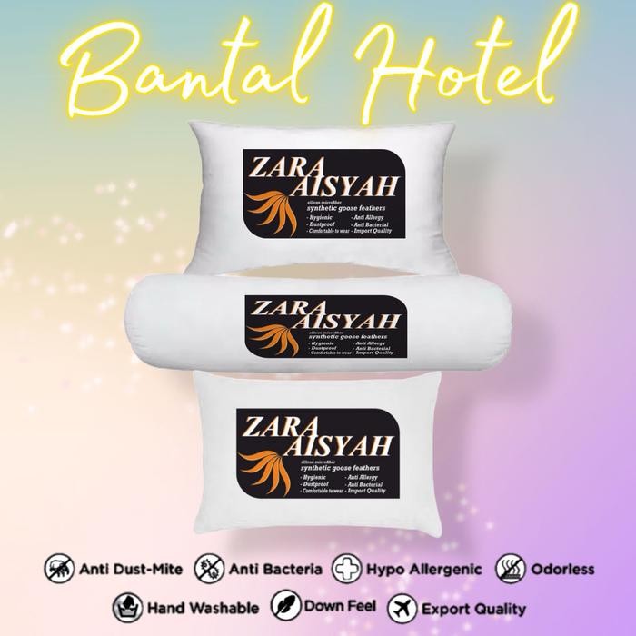 Siap Kirim Set 2 Bantal 1 Guling Tidur Hotel Bintang 5 Microfiber Empuk Murah