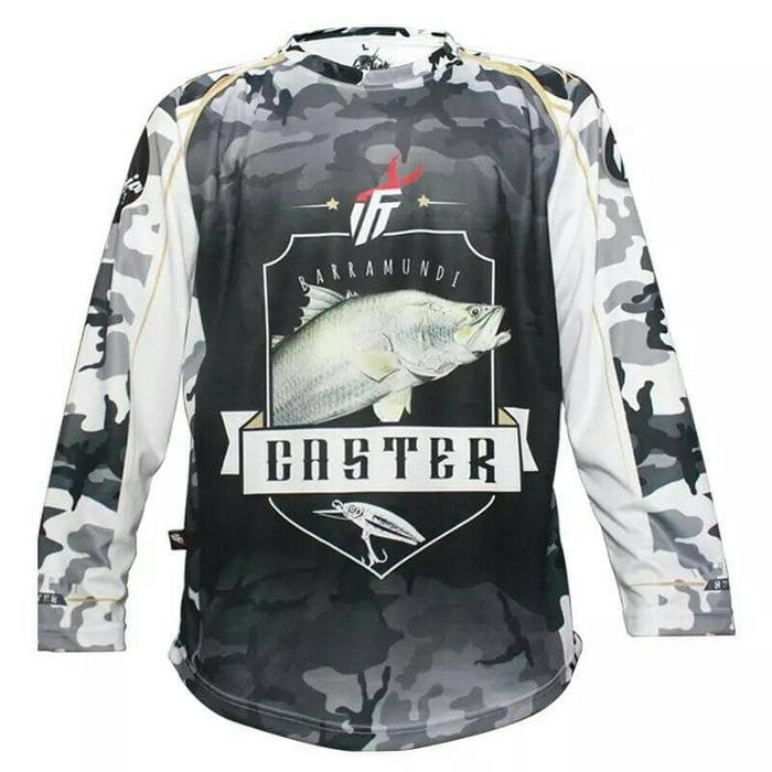 DISKON Baju Jersey Mancing Barramundi Caster