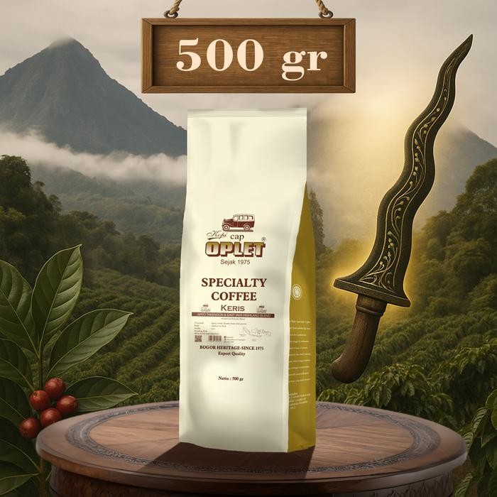 

Kopi Oplet Specialty Coffee - Keris Blend (Gayo & E. Java) - 500Gr