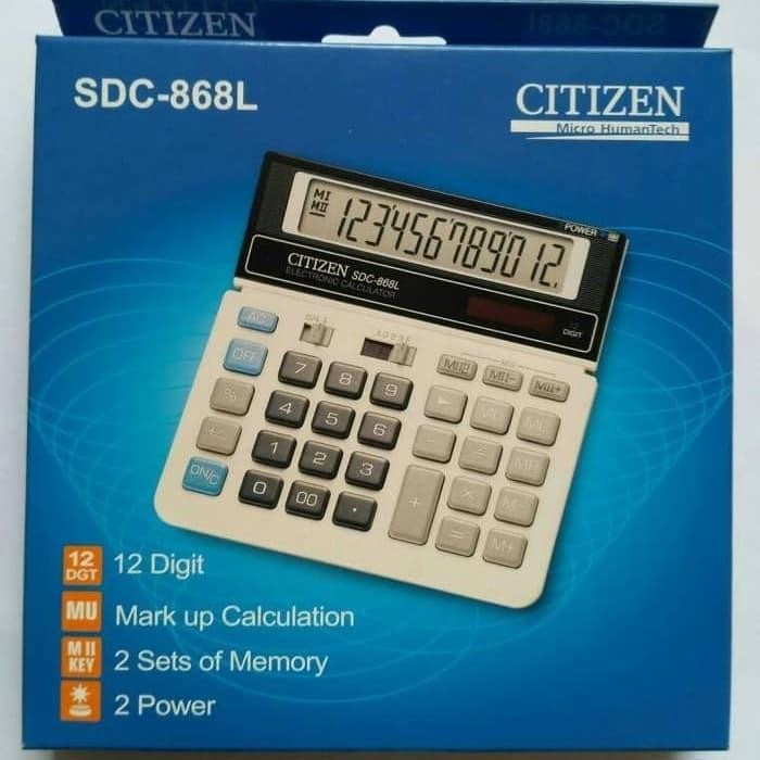 

calculator citizen sdc 868 l kode 79