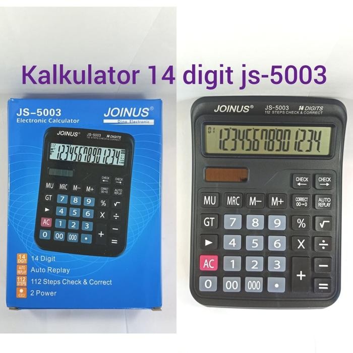 

kalkulator 14 digit joinus js-5003 kode 1228