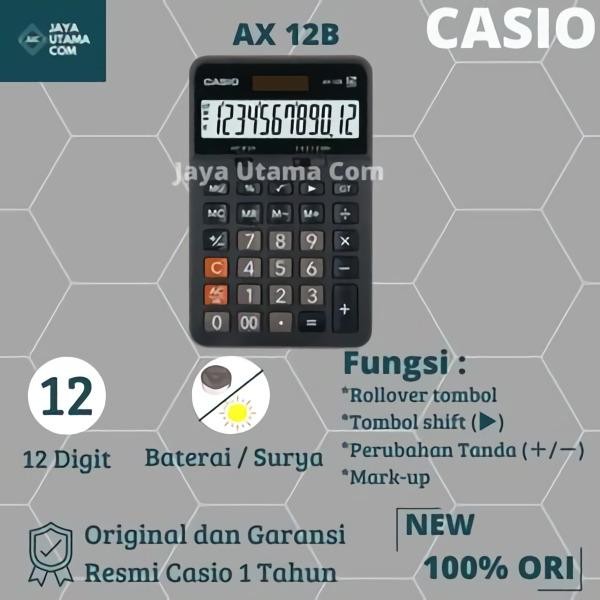 

kalkulator casio ax 12b original kode 744