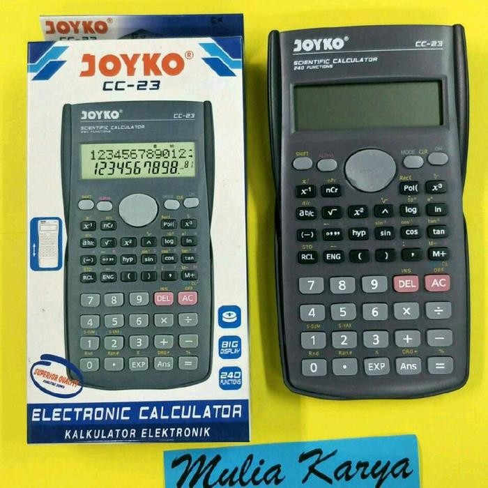 

kalkulator joyko cc 23 scientifix calculator - 240 fungsi kode 1066