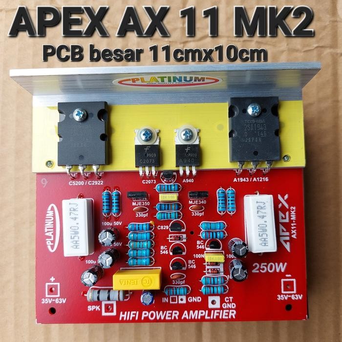 Rexus Audiozone - Apex Ax11 Mk2 Hi Fi Driver Power Mono C5200 Blazer Open Yiroshi Pcb Driver + Final