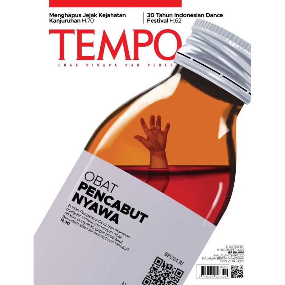 

Majalah Tempo Cetak Edisi 5137 Tgl 31 Okt 2022 OBAT PENCABUT NYAWA