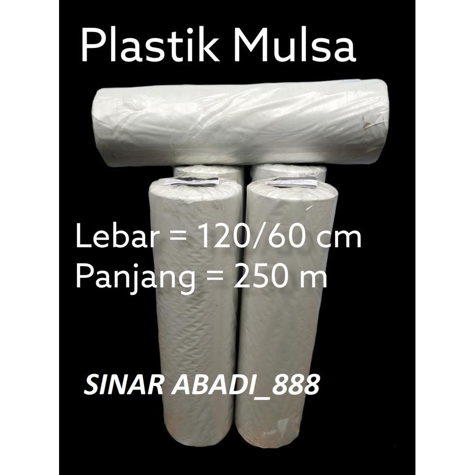 

plastik mulsa-plastik tanaman silver hitam-plastik mulsa hitam perak