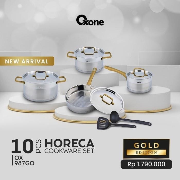 OXONE OX-987GO PREMIUM Cookware Set GOLD / HORECA PANCI SET OX987GO