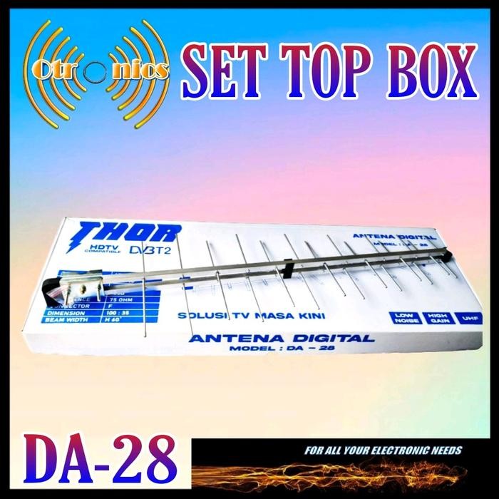 Siap Kirim Antena Tv Digital Da-28 Thor Untuk Indoor & Outdoor