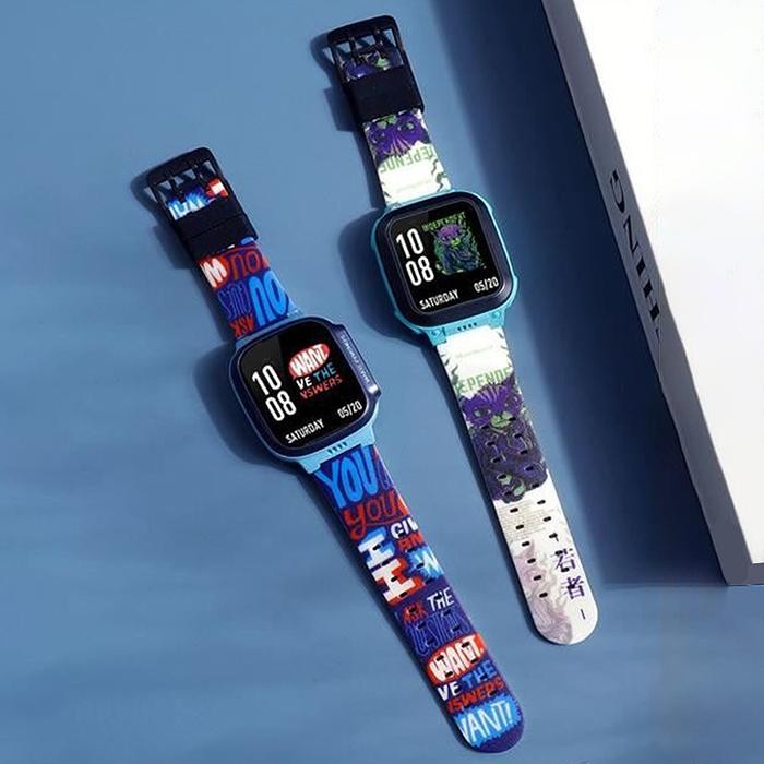 (Allthebest) Tali Jam untuk Imoo Z1 / Z6 / imoo Z7 Strap / imoo Phone Watch Strap Popular Print