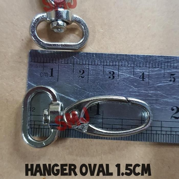 

Ready Kait Besi Oval Tebal 1.5Cm 2Cm 2.5Cm Isi 100Pcs Cantolan Lanyard Id Card Nekel