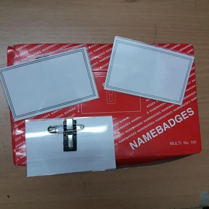 

Ready Name Tag Id Card Peniti Jepit Multi 101 Isi 50Pcs Namebadges Id Card