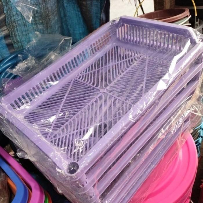 Rak Piring Plastik 3 Susun / Rak Piring Besar 3 Susun / Rak Serbaguna