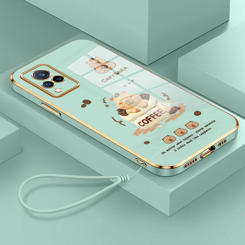 Casing Hp Untuk VIVO V21 4G V21 5G V21s 5G V21E V20 V20 SE Case Casing pola Kopi dan kue Kesing HP C