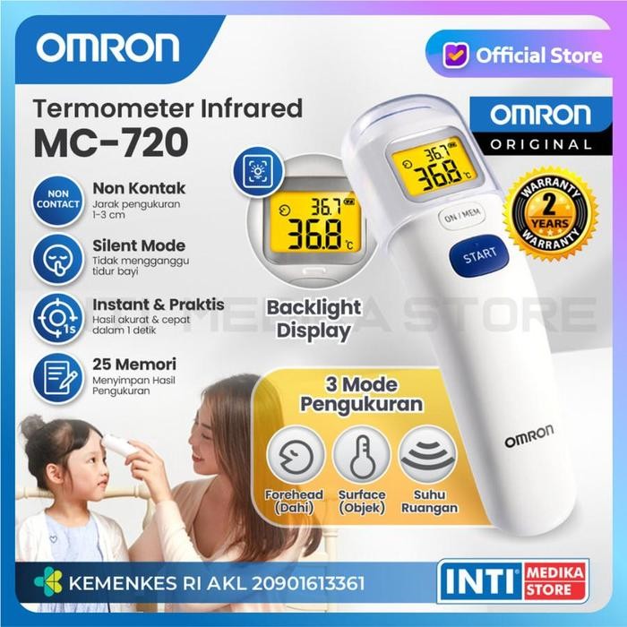 Pilihan- Omron - Thermometer Infrared Mc 720 Termometer Non Kontak Thermo Gun