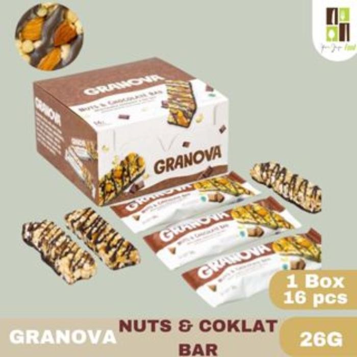 

Granova Snack Bars / Nuts & Chocolate / Nuts & Seeds / Peanut Butter & Berry / Snack Sehat BOX/16PCS